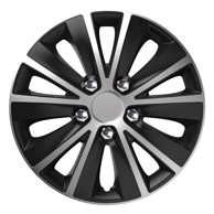 VERSACO Poklopac kotača čelične felge Rapide NC 15", siva crna s kromiranim vijcima 